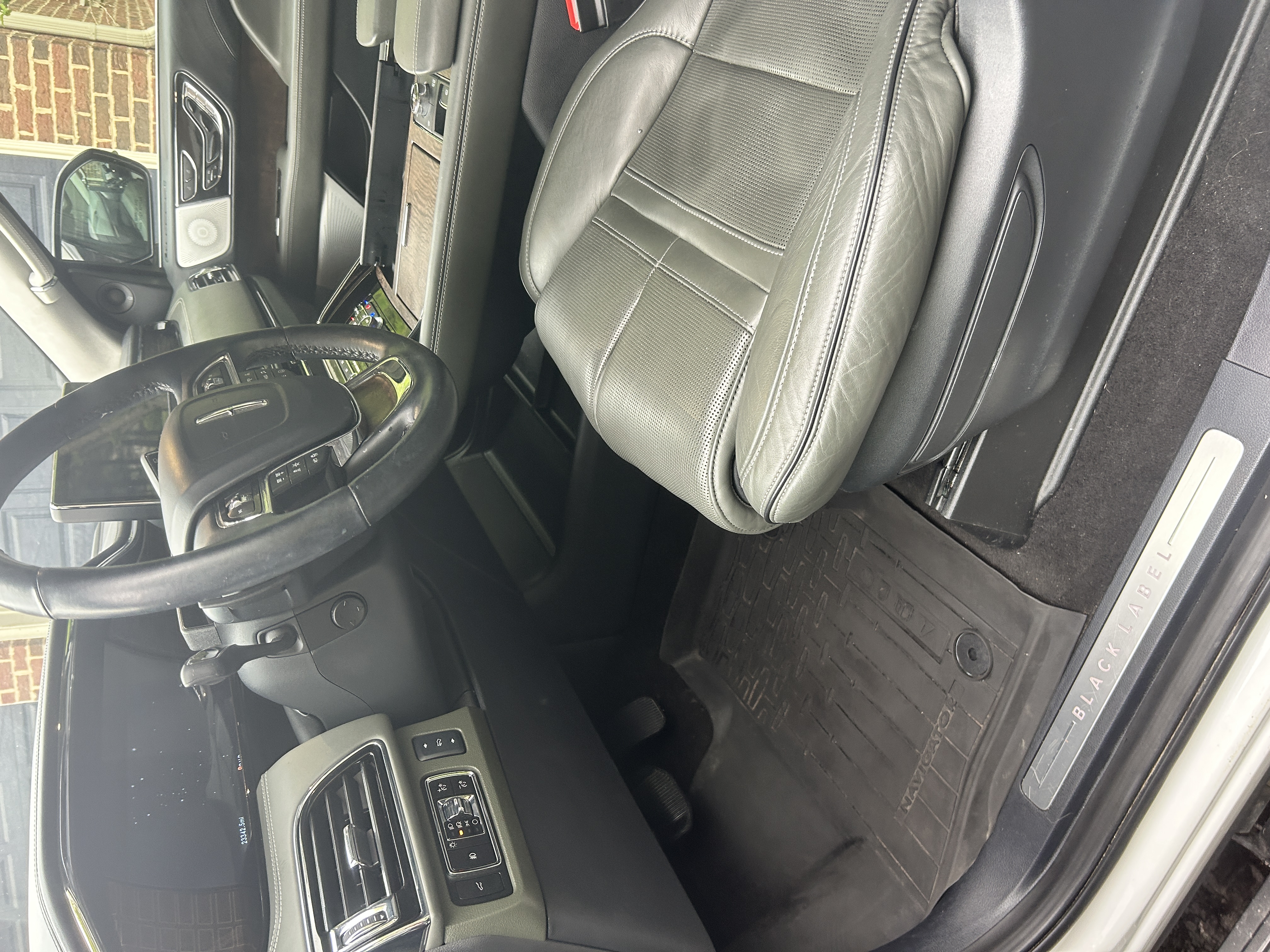 Driver floor after interior detail