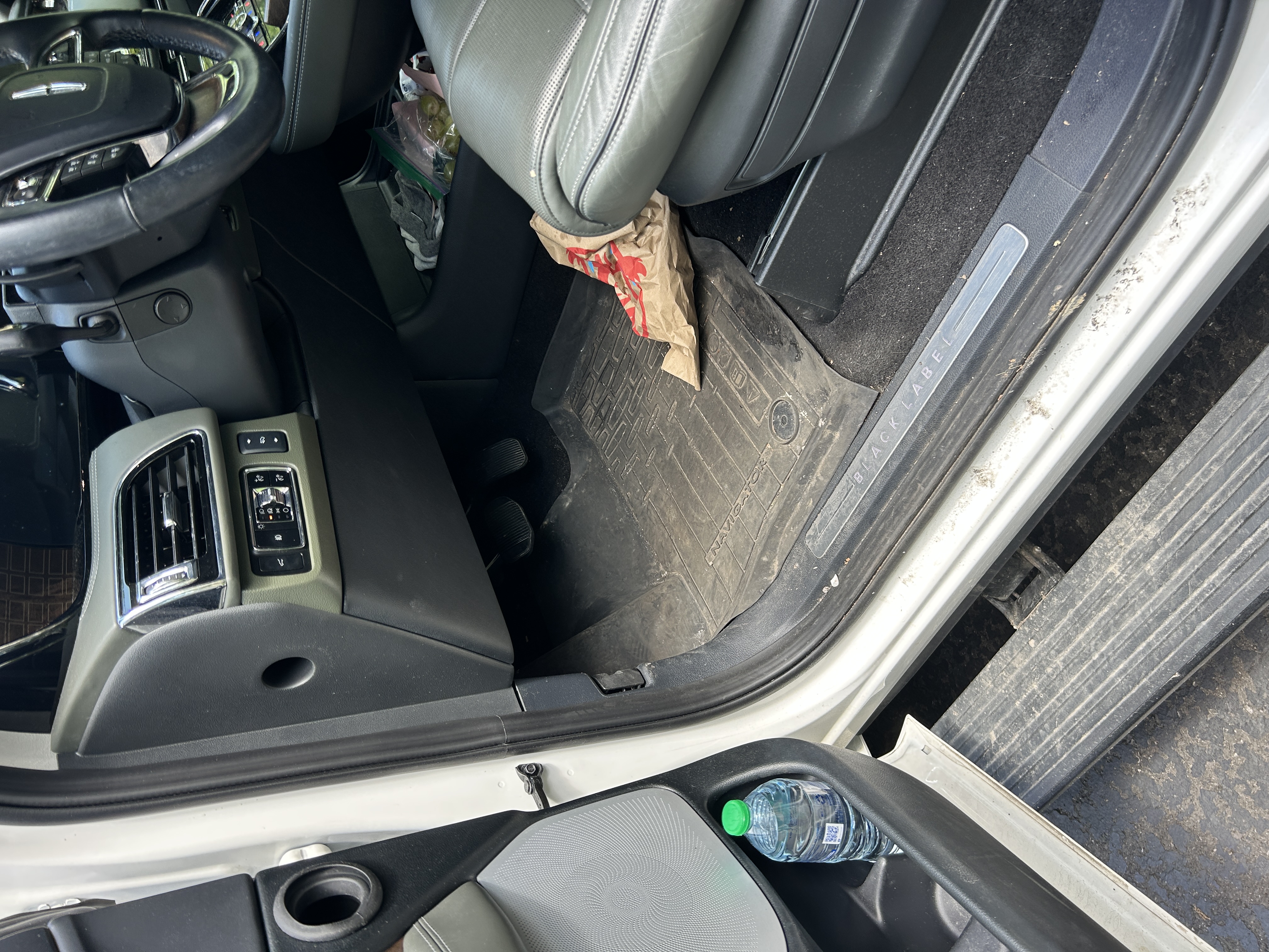 Driver floor before interior detail