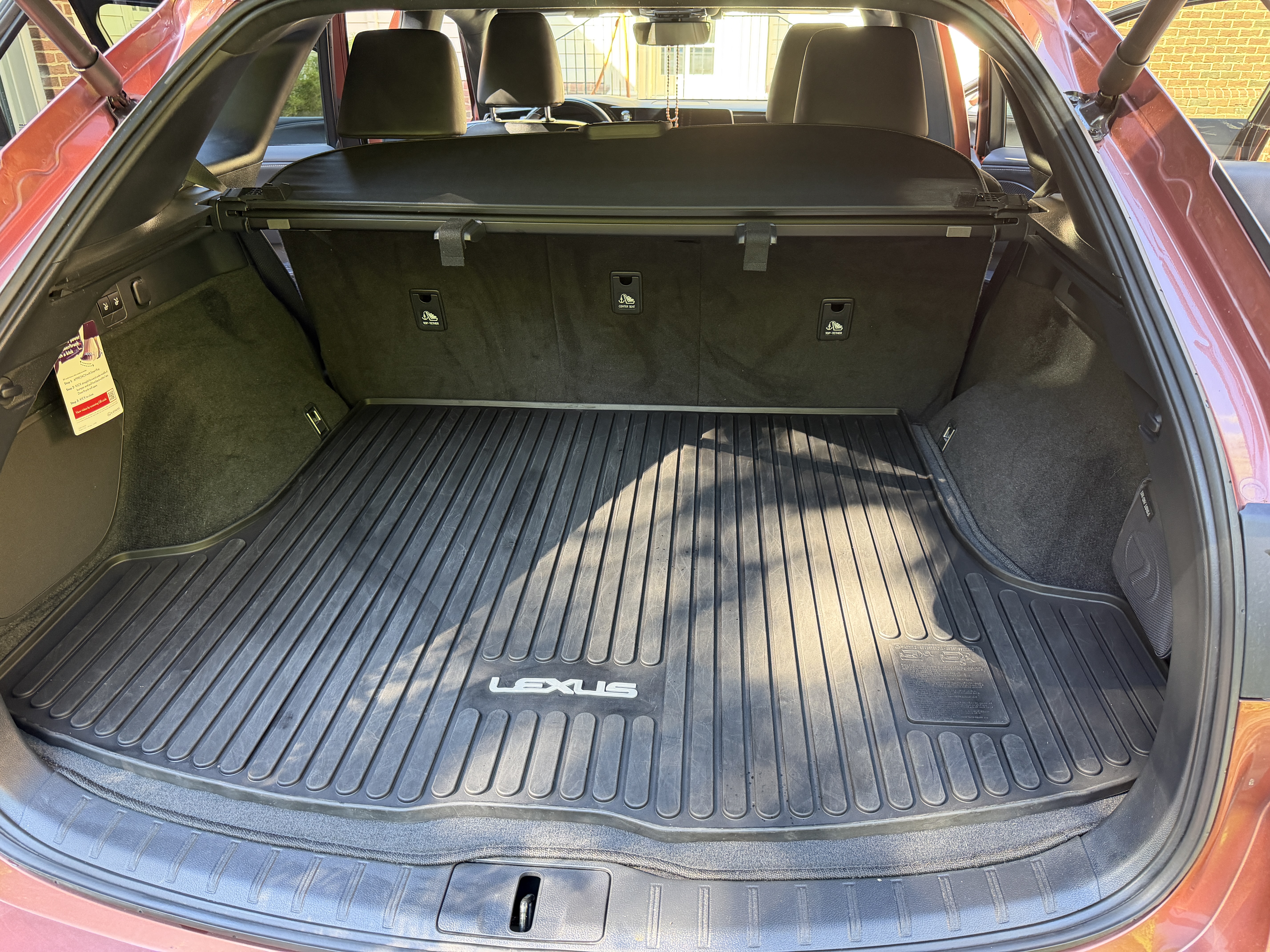 Lexus cargo area after detail