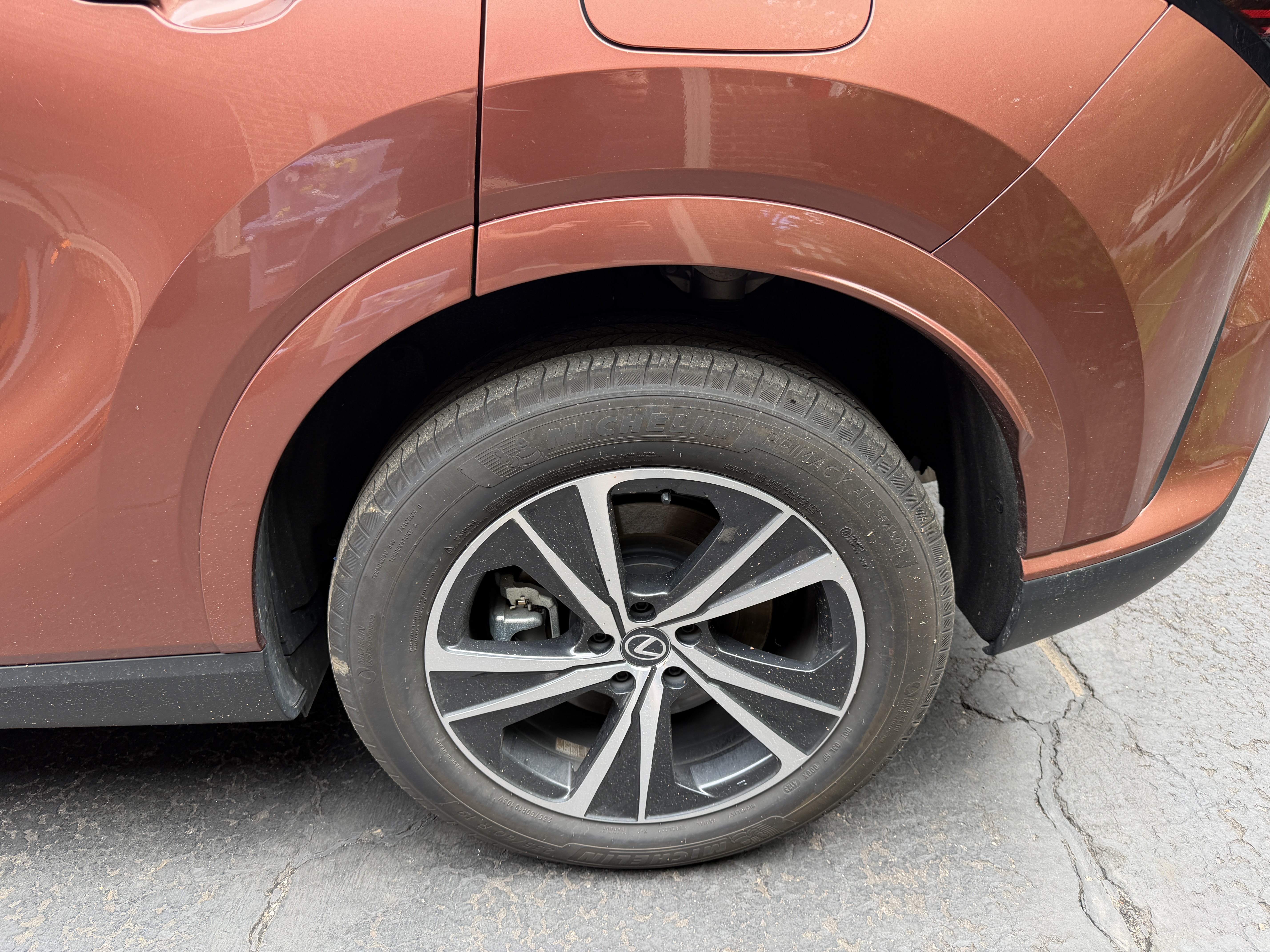 Lexus wheel before cleaning